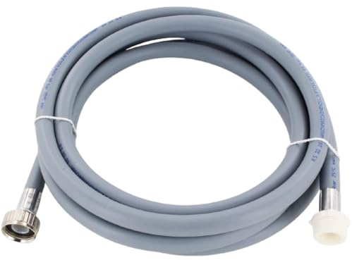 Schläfer 2524 | Prolunga Tubo di Carico per Lavatrice e Lavastovoglie, Tubo di Alimentazione per Ingresso Acqua Fredda, Connettore Diritto Ghiera in PP, Filetto MF 3/4, Lunghezza Tubo 2 metri