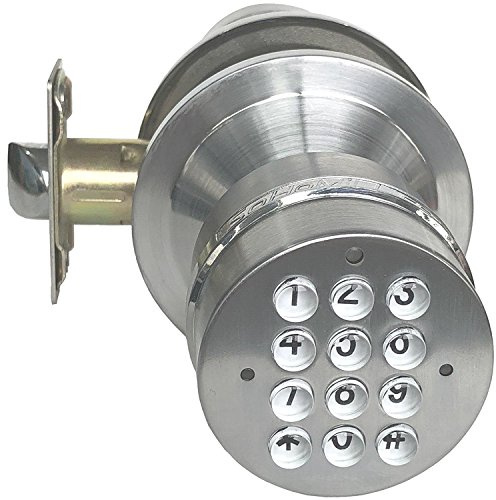 SoHoMiLL Electronic Door Knob (Spring Latch Lock; Not Deadbolt; Not Phone Connected), Single Front keypad YL 99, max Security