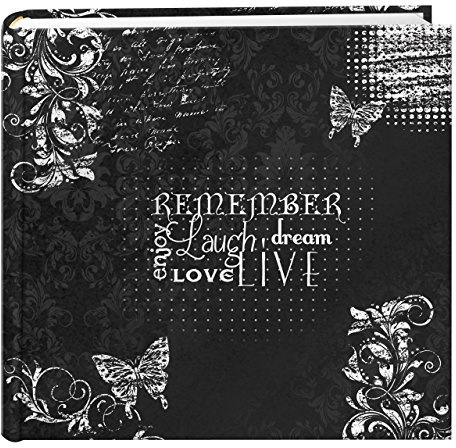 Pioneer Photo Albums Photo Albums 200-Pocket Chalkboard Printed inches Remember inches Theme Photo Album for 4 x 6 inches Prints,