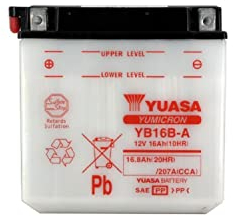 YUASA BATTERIE YB16B-A offen ohne Saeure, 42
