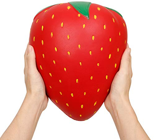 Anboor Squishies Géant Jumbo Fraise Super Doux Lent Rising Squeeze Jouets Soulagement du Stress Grand Fruit Jouet Parfumé Kawaii Collection De Cadeaux