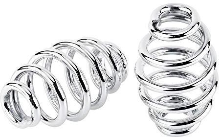 2pcs Molla di Sella Fissaggio Molle di Montaggio del Sedile in Acciaio 3 Regolabile per Moto(Silver)