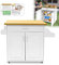 ACXIN Carro de Cocina Con Ruedas, Armario Con Cajones y Puerta, Isla Con Encimera, Carrito de Servicio Para Comedor, 115 x 36 x 90