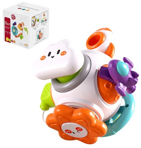 SPERMUOY Motorikwürfel, Montessori Spielzeug ab 1 Jahr,Activity Würfel Motorikwürfel ab 1 Jahr Montessori Activity Würfel,Lernspielzeug Geschenk ab 18 Monate