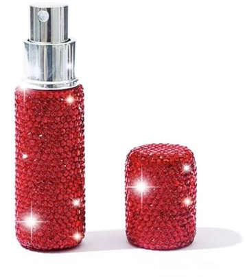 ZAJ Nebulizzatore Mini atomizzatore di Profumo Ricaricabile da 10 ml con Strass Flacone Spray Portatile Vuoto Flacone di Profumo da Viaggio con Glitter Scintillanti per Viaggi e uscite Vaporizzatore