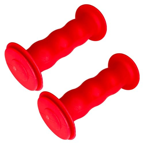 cyclingcolors Handlebar Grips 85 mm Handlebar 19 mm MTB Vintage Child Non-Slip Bicycle, Red