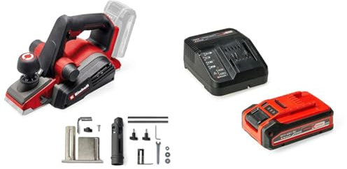 Einhell Professional Akku-Handhobel TP-PL 18/3 Li BL Power X-Change (18 V, Brushless, 82 mm Hobelbreite, bis 3 mm Spantiefe, Messerwelle, Parkschuh, inkl. 4,0 Ah PLUS Akku)