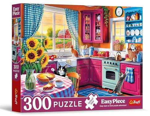 Trefl - EasyPiece Puzzle: Morgen in der Küche - 300 Teile - Große Teile, Leicht zu Puzzeln, für Erwachsene und Kinder ab 10 Jahren