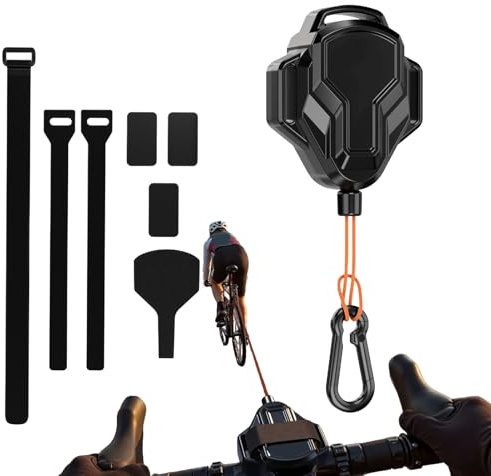 Correa Retráctil para Remolque De Bicicleta 2.5 Metros | Arnés De Tracción Elástico para Ciclismo,Cinta Transportadora para Senderos Familiares Camping Ejercicio Y Recreación