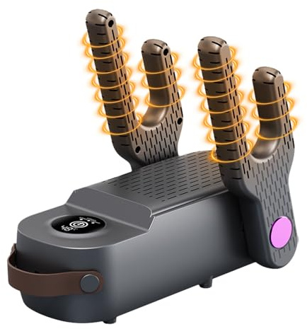 4 Arms Boot Dryer Shoe Dryer with Timer and Antibacterial Function Socks Glove Dryer Shoe Care Products Football Boot Dryer UK Boot Warmers Trainer Dryers Shoe Drier