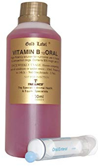 Guldetikett se beskrivning vitamin B12, klar, en storlek