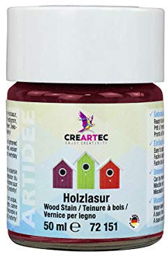 Barniz para madera de colour rojo oscuro 50 ml