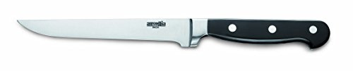 AUSONIA - Coltello forgiato INOX da scarnare manico in resina acetilica Cm 14