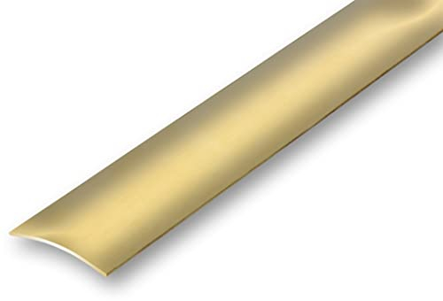 (11,89EUR/m) 30 x 900 mm Messing Übergangsprofil selbstklebend glänzend poliert Massiv