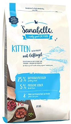 Sanabelle Kitten | Katzentrockenfutter für heranwachsende & tragende/säugende Katzen | 1 x 10 kg