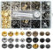120Sets Druckknopf Set, BALFER Kupfer Druckknöpfe Metall Bronze Kleidung Snaps Taste mit Fixierwerkzeug Kit für Leder Handwerk Jacke Brieftasche Handtasche (6 Farben, 12 mm)