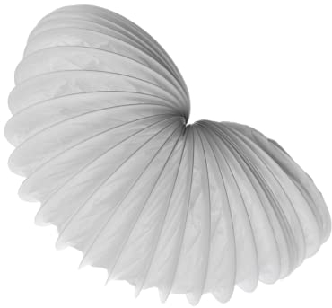 Ø 150mm Conduit d'air Flexible pour Hotte de Cuisine, Climatiseur, Hotte Aspirante, Sèche-linge - 1m Tuyau d'évacuation - Conduit de Ventilation - PVC