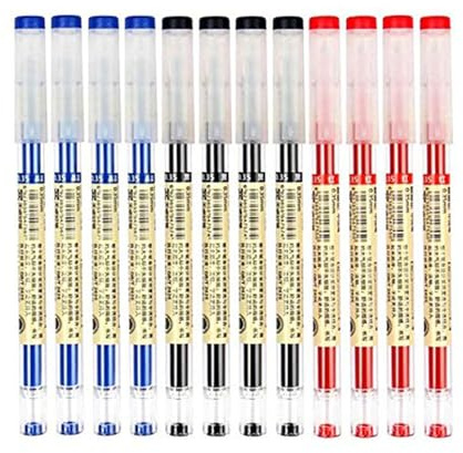 Bolígrafos de punta extrafina, tinta líquida de secado rápido, tinta líquida de punta extrafina, bolígrafo de tinta de gel, estilo japonés para suministros de papelería de oficina, escuela,12 piezas