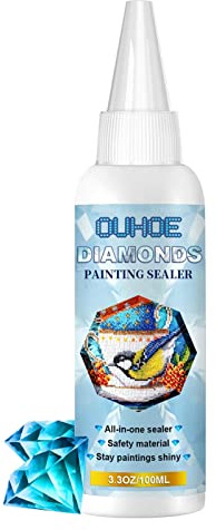 Pintura Diamantes Secado rápido, Pegamento 5D para Pintura Diamantes, retención Permanente y Brillo para Arte Diamantes, Accesorios Pintura para Manualidades