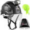 HEARMOR Höhenarbeiten Industriehelm Erwachsene Bauhelm LED-Kopflampe inklusive ABS Schutzhelm Zertifizierung EN12492 Bestanden EN397 Stoßdämpfung und Eindringfestigkeit Test