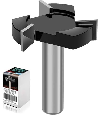 Fraises à défoncer de surface pour spoilboard CNC, tige S SMAZINSTAR 1,27 cm, diamètre de coupe de 5,1 cm, fraise à raboter, outil de travail du bois