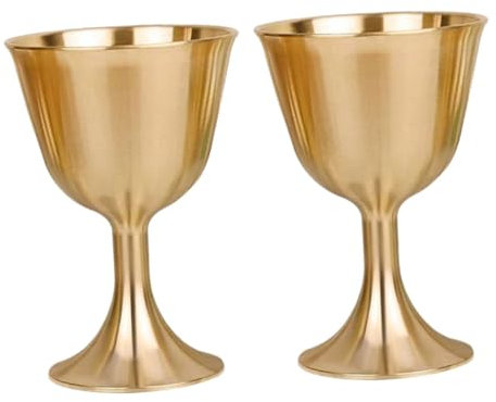 Amosfun 2 Pezzi Tazze Per Offerte Di Tazze Per Vino Decorative Squisite Per Il Culto Buddista Tazza Per Acqua Santa Per Offerte Domestiche Multifunzionali
