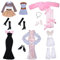TYXHXTF 21 Stück Puppen Kleidung und Zubehör, Kompatibel mit Barbie, 6 Outfits Abendkleider Fashion Set, für 11.5 Zoll Mädchen Puppen