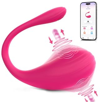 Cacuola KI-Sync Liebeskugeln Vibrator mit Doppelseitiges Flattern, 7 Kraftvoll Modi Dildos Leise Bohrmaschiene, Beckenbodentrainer für Frau, Sexspielzeug für Paare zu Zweit, Massagestab für Frauen Sex