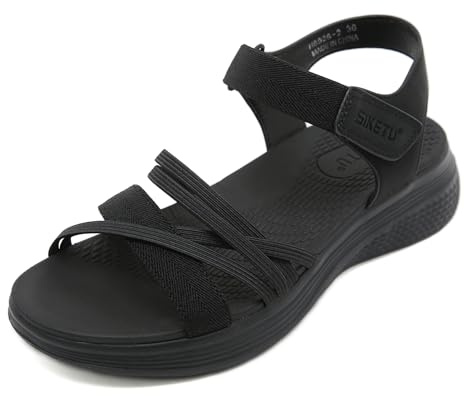 Meik Mangni Sandales Femme Sport Randonnée 35-42 EU | Plateforme Sandale, Bout Ouvert, Confortables, Été