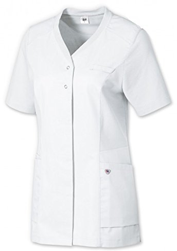 BP 1750-435-21-XL Freizeit-Tunika für Frauen, 1/2 Ärmel, Piqué-Einsätze und Arm-Lift-System, 180,00 g/m² Stoffmischung, weiß, XL