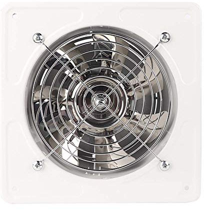 Extracteur d'air ventilateur trou de forage diamètre 150mm extracteur d'air 40W ventilateur d'extraction mural pour la maison cuisine salle de bain Garage(blanc)