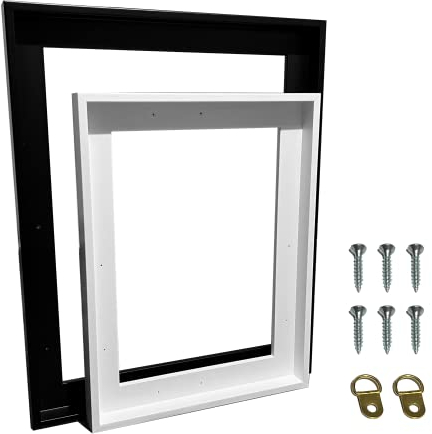 ARTNOVA Schattenfugenrahmen aus Holz für Leinwand 30x40 cm (Schwarz) I Bilderrahmen Schattenleiste Leinwand Rahmen Deko Keilrahmen Gemälde Bilder, vormontiert und sofort einsatzbereit