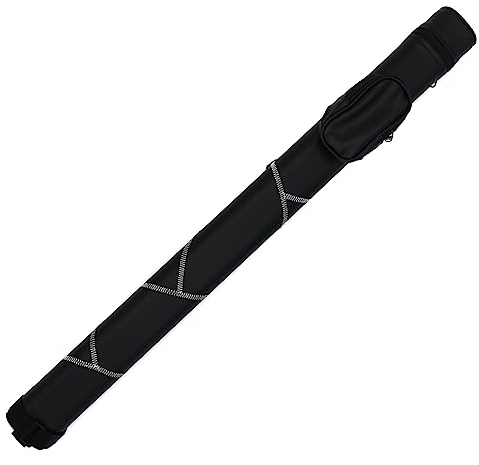 BILMAG Billard Pool Queue Köcher Tasche Queueköcher, Cue Player II Schwarz - Weiß, 1/1, 82 cm (Nr.7)