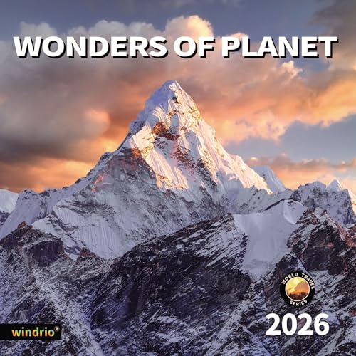 2026 Wall Calendar,Calendar 2026, November 2025 - December 2026, Wall Calendar Wonders of Planet, 12 x 24 Opened,Full Page Months Thick & Sturdy Paper for Gift Perfect Calendar Organizing & Planning