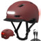 KINGLEAD Fahrradhelm, 5 Lichtmodi USB-aufladbar fahrradhelm mit licht vorne und hinten für Damen und Herren ，Leichter Fahrradhelm Erwachsene für Scooter ，e-Bike &rennrad