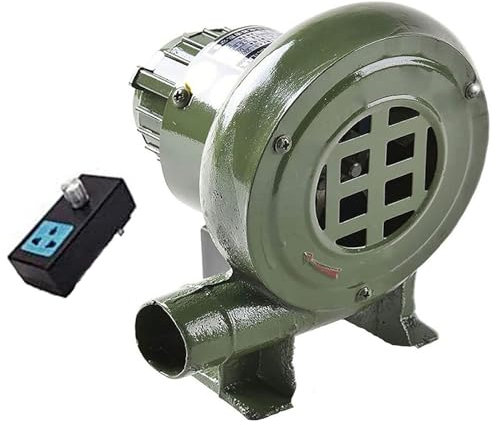JOUFNING Barbecue BBQ Puissant Mini Bruit Bas Ventilateur À Air, Souffleur De Forge Électrique 220V, Souffleur De Barbecue Centrifuge, Allume-feu De Gril Portable, Souffleur d'air pour Barbecue(250W)