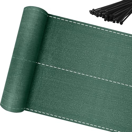 PEILU Red de protección contra el viento para exteriores, 10 m, 120 cm de altura, protección visual para jardín, valla de 150 g/m², tejido HDPE, resistente a los rayos UV y a la intemperie, red de