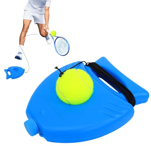 Generisk tennistränare | mild och jämn återgång med linboll – tennisbollstränare | för vuxna, barn, nybörjare, trädgård, garage, park, skolgård och