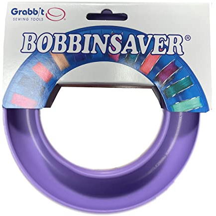 BobbinSaver Bobbin Organizer – Holds 20+ Bobbins – Flexible Plastic Holder for Sewing Machine, Embroidery, & Quilting Bobbin Storage, Lavender