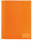 HERMA 19489 Schnellhefter A4 Transluzent Orange, Sichthefter aus Kunststoff mit Beschriftungsetikett, Einstecktasche & Metallheftzunge, stabiler Plastik Schnellhefter für Schule & Büro