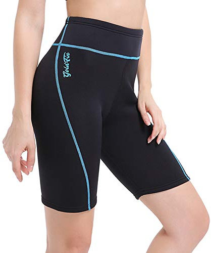 GoldFin Neoprenanzug-Shorts für Damen, 2 mm, kurzer Neoprenanzug für Wassersport, Surfen, Tauchen, Schwimmen, Kajakfahren