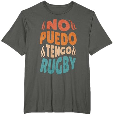 Ropa de Rugby Retro Vintage para Rugbier - Camiseta de Rugby - Unisex - Negro - Pequeño - Manga Larga - Clásico - Retro - Importado
