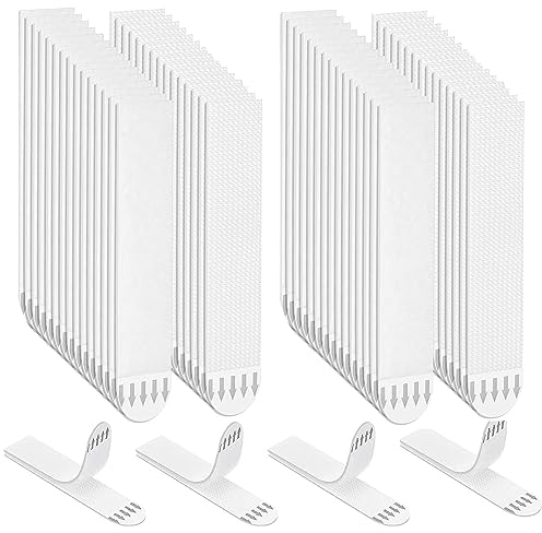 DARENYI 30 Paar Poster Strips,Bilder Montage Strips,Montage-Streifen,bilderhaken selbstklebend,Rückstandsfreies,ohne bohren Nägel,(93x19mm),Für Poster,Rahmen und Spiegel