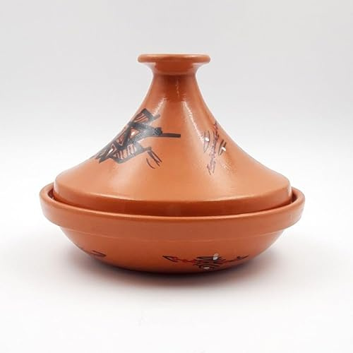Tajine individuell utsvängd lack dekorerad - D 22 cm