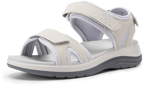FitVille Womens Wide Fit Sandals | Comfortable, Lightweight, Casual Fashion, Orthopedic with Arch Support, For Flat Feet Plantar Fasciitis