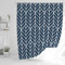 JJ PRIME - Duschvorhang 180x180 | Duschvorhang Anti Schimmel | Duschvorhang Badewanne | Shower Curtain | Bad Vorhang | Duschvorhang Blau - Duschvorhang Für Badewanne (Blau Abstrakt)