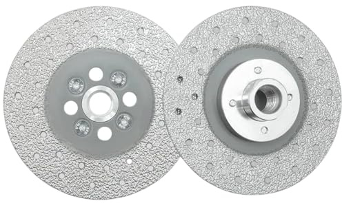 Disco Diamantato per Taglio e Smerigliatura 115 mm x 2.2 mm, M14 Doppio Lato per Smussatura per Piastrelle in Gres Porcellanato, Granito, Marmo, Cemento Lama per Sega Elettrolitica