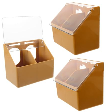 CHICAMPERA 3pièces Mangeoire pour Pigeons Suspendue Distributeur De Nourriture pour Cage à Oiseaux Récipient Pratique pour Perroquets