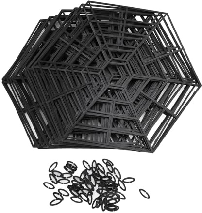 generic 20-pack Flytande Dammskyddsnät med 60 Klämmor, Resistent Plastnät, Häger & Kattavskräckande för Fiskskydd, Enkel Installation och Underhåll