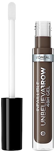 L'Oréal Paris Unbelievabrow, Gel per Sopracciglia a Lunga Tenuta Waterproof, Colore: Dark Brunette (108), 3,4 ml